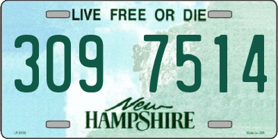 NH license plate 3097514