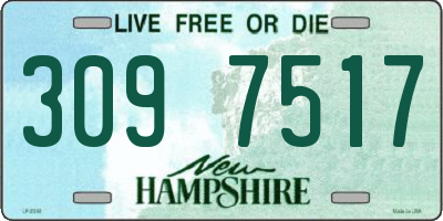NH license plate 3097517