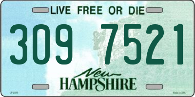 NH license plate 3097521