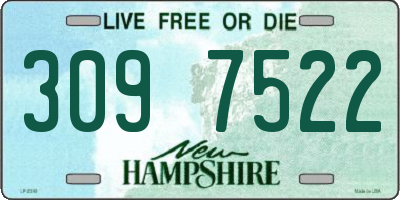 NH license plate 3097522