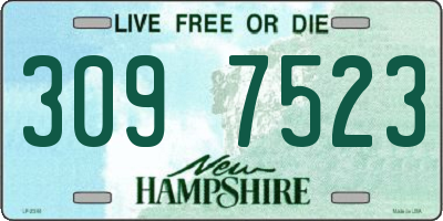 NH license plate 3097523