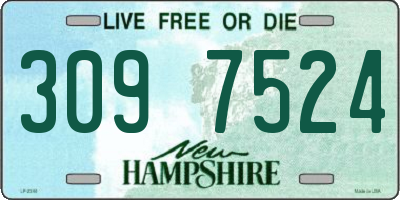 NH license plate 3097524