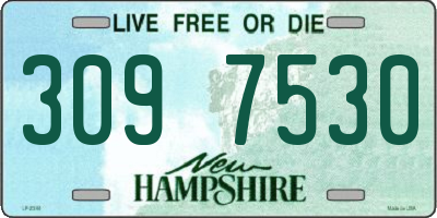 NH license plate 3097530