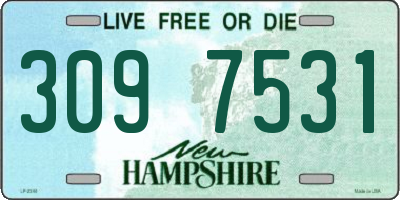 NH license plate 3097531
