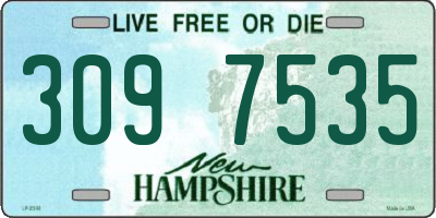 NH license plate 3097535