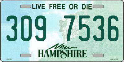NH license plate 3097536