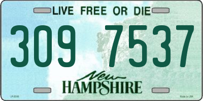 NH license plate 3097537