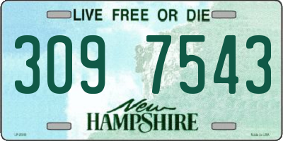 NH license plate 3097543