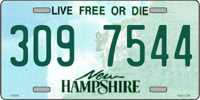 NH license plate 3097544