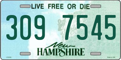 NH license plate 3097545