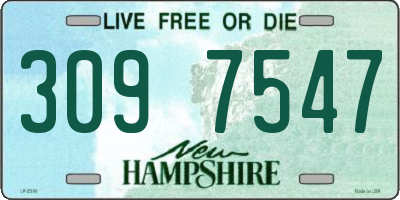 NH license plate 3097547