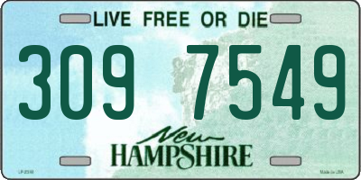 NH license plate 3097549