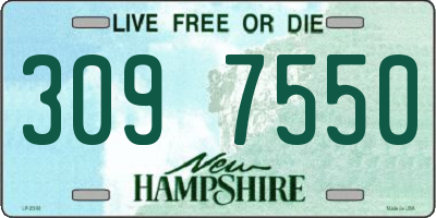 NH license plate 3097550