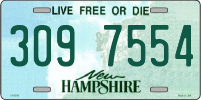 NH license plate 3097554