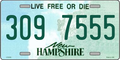 NH license plate 3097555