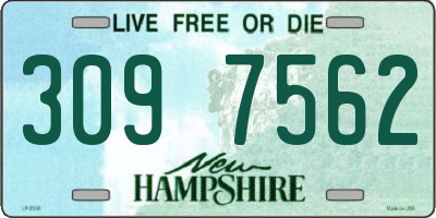 NH license plate 3097562
