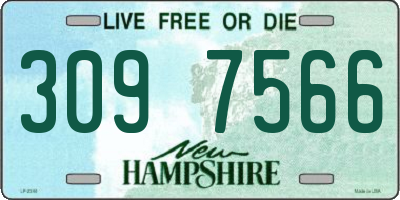 NH license plate 3097566
