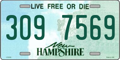 NH license plate 3097569