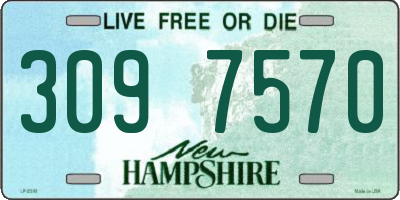 NH license plate 3097570