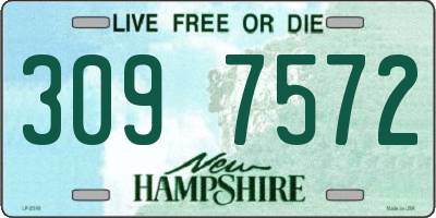 NH license plate 3097572