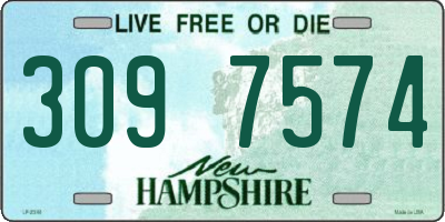 NH license plate 3097574