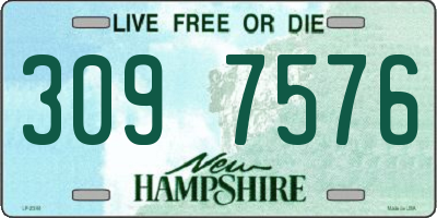 NH license plate 3097576