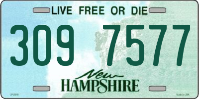 NH license plate 3097577