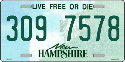 NH license plate 3097578