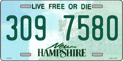 NH license plate 3097580