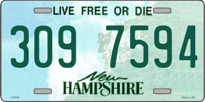 NH license plate 3097594