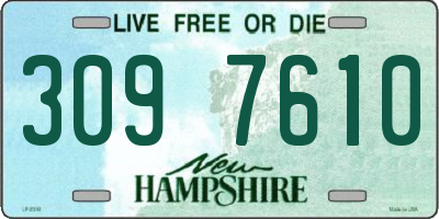 NH license plate 3097610