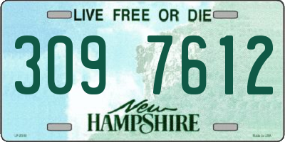 NH license plate 3097612
