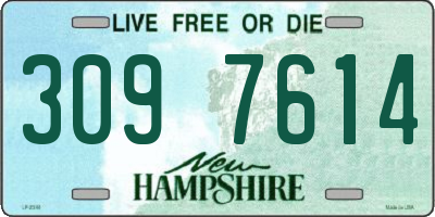 NH license plate 3097614