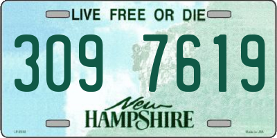 NH license plate 3097619