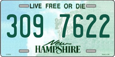 NH license plate 3097622