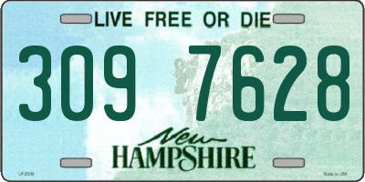 NH license plate 3097628