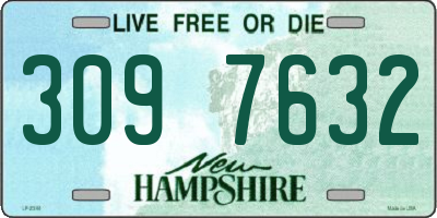 NH license plate 3097632