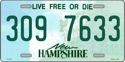 NH license plate 3097633