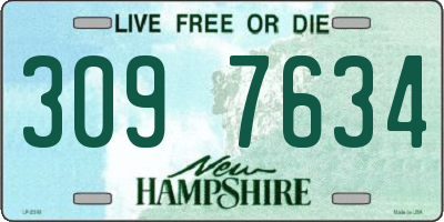 NH license plate 3097634