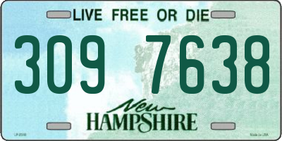 NH license plate 3097638