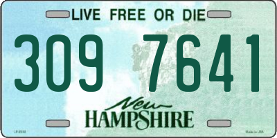 NH license plate 3097641
