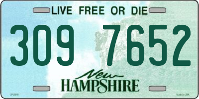 NH license plate 3097652