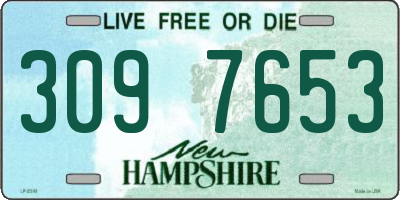 NH license plate 3097653