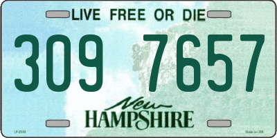 NH license plate 3097657