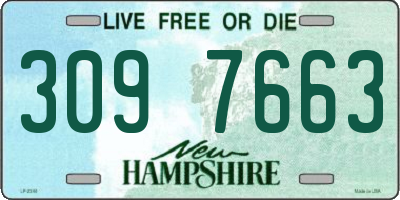 NH license plate 3097663