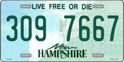 NH license plate 3097667