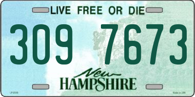 NH license plate 3097673