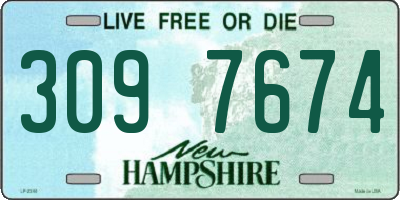 NH license plate 3097674