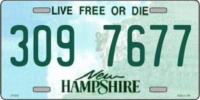 NH license plate 3097677