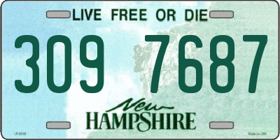 NH license plate 3097687